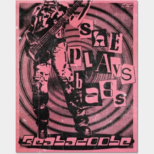 She Plays Bass Posters and Art